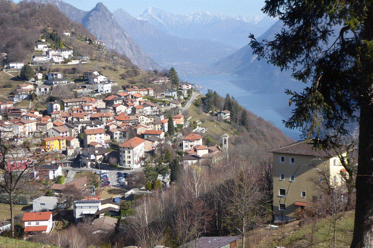 Blick auf Bré Paese