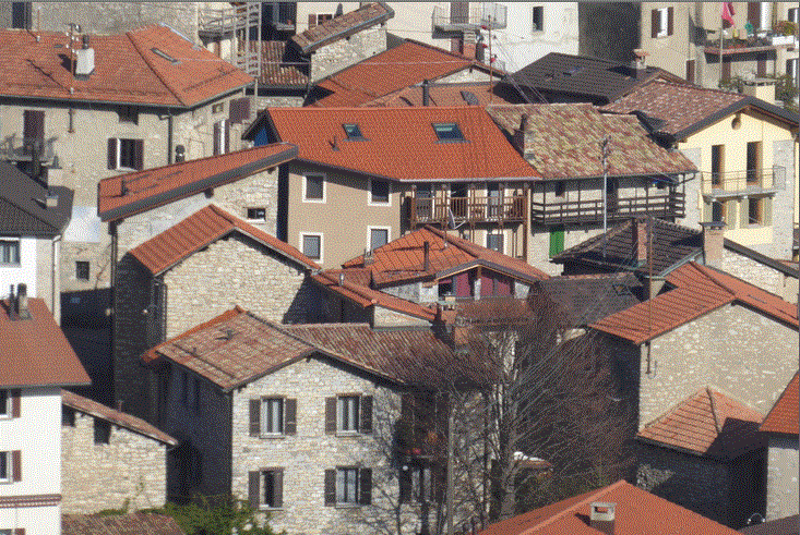 Blick auf Bré Paese