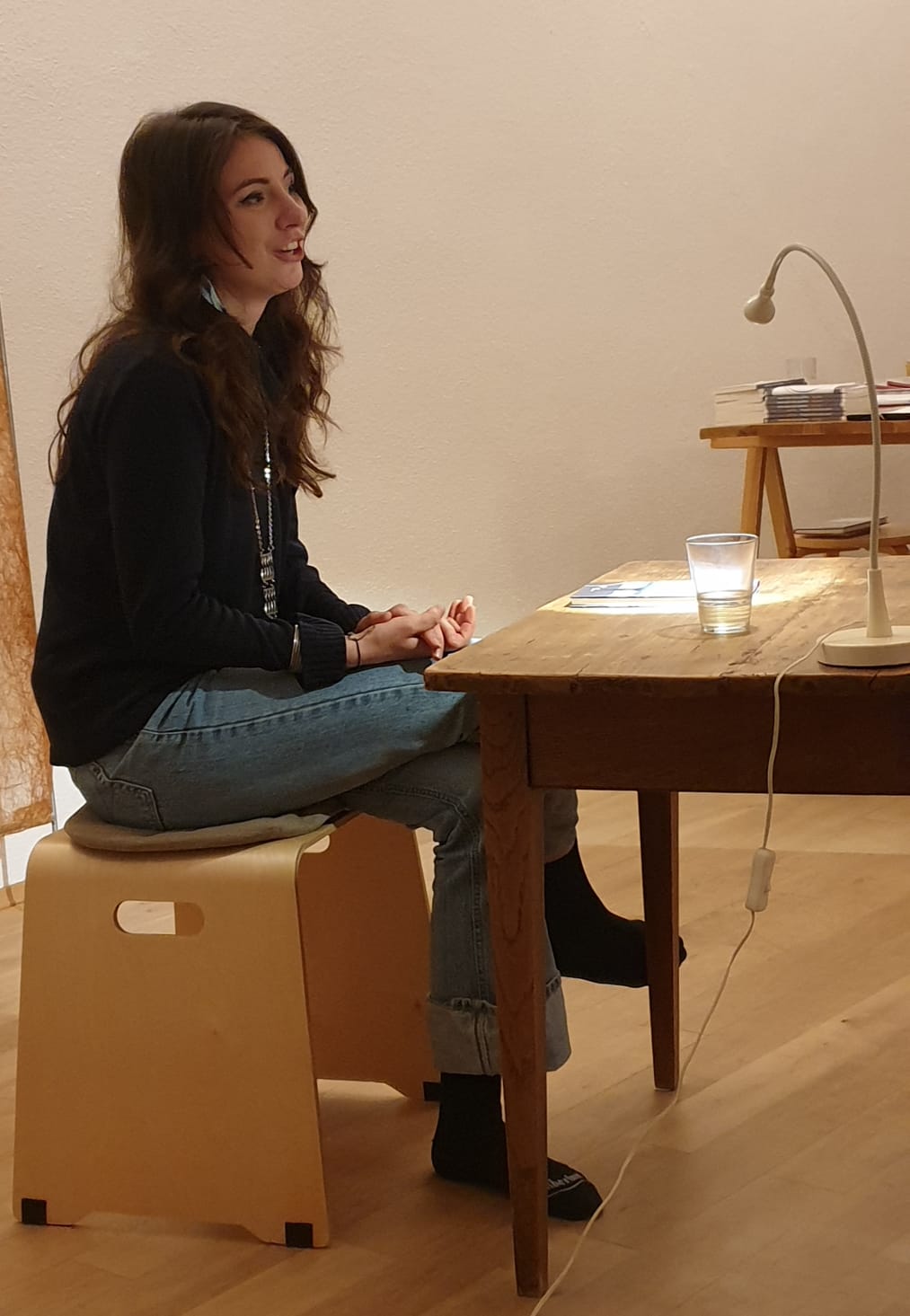 Sarah Toussaint auf der Lesung der besonderen Art in Freiburg